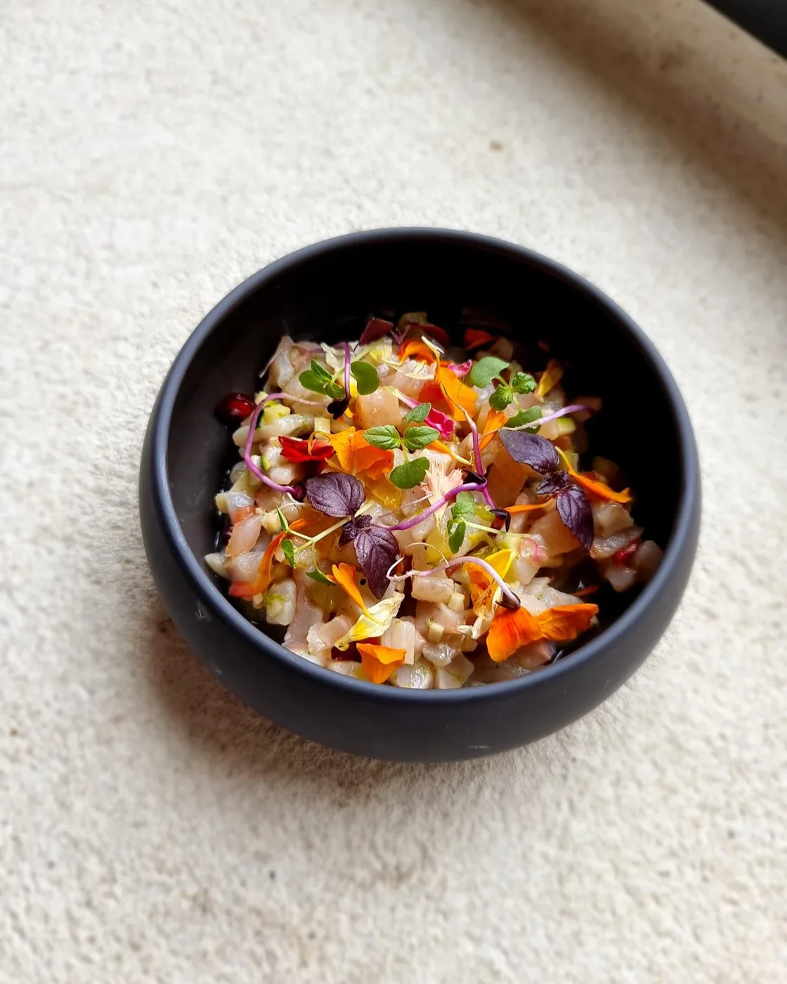 Ceviche de truite aux agrumes